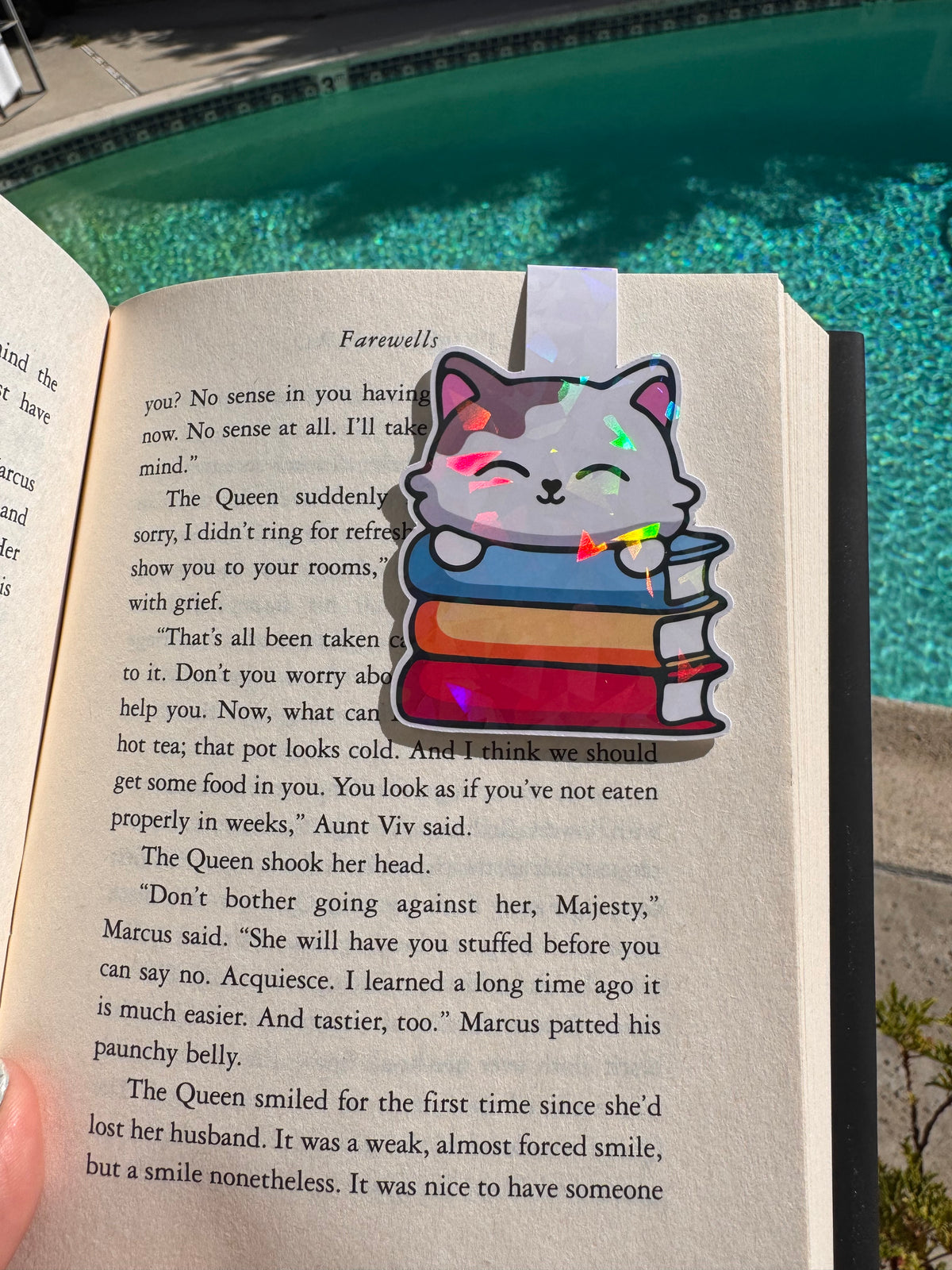 CAT & BOOKS BOOKMARK
