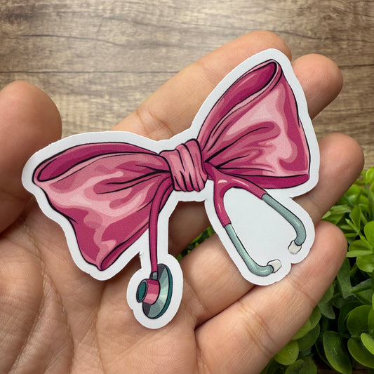 PINK NURSE BOW