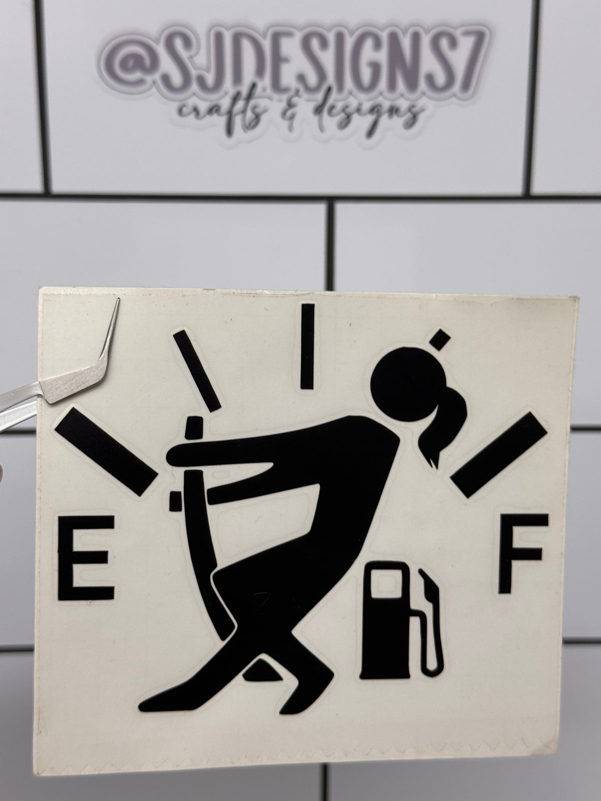 NEED MORE GAS (GIRL) DECAL