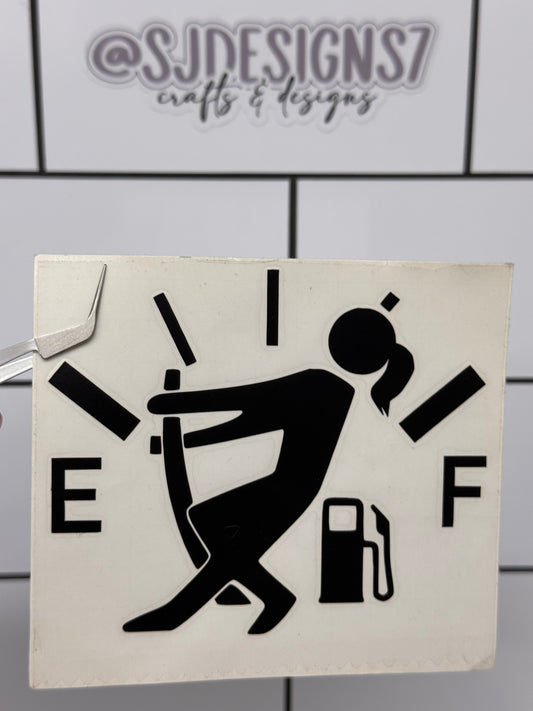 NEED MORE GAS (GIRL) DECAL