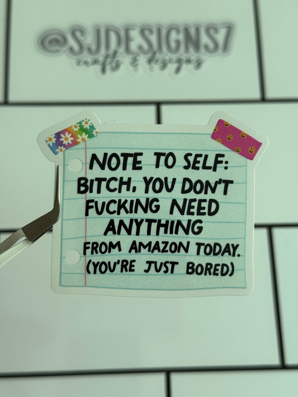 NOTE TO SELF: YOU DONT NEED ANYTHING