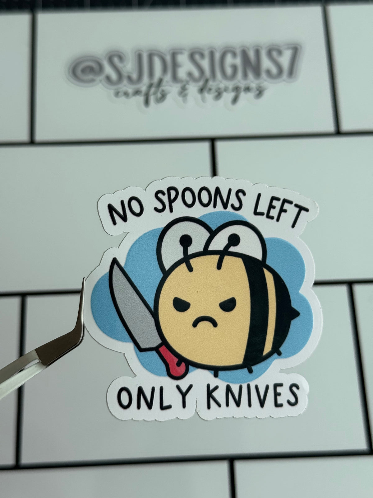 NO SPOONS LEFT, ONLY KNIVES
