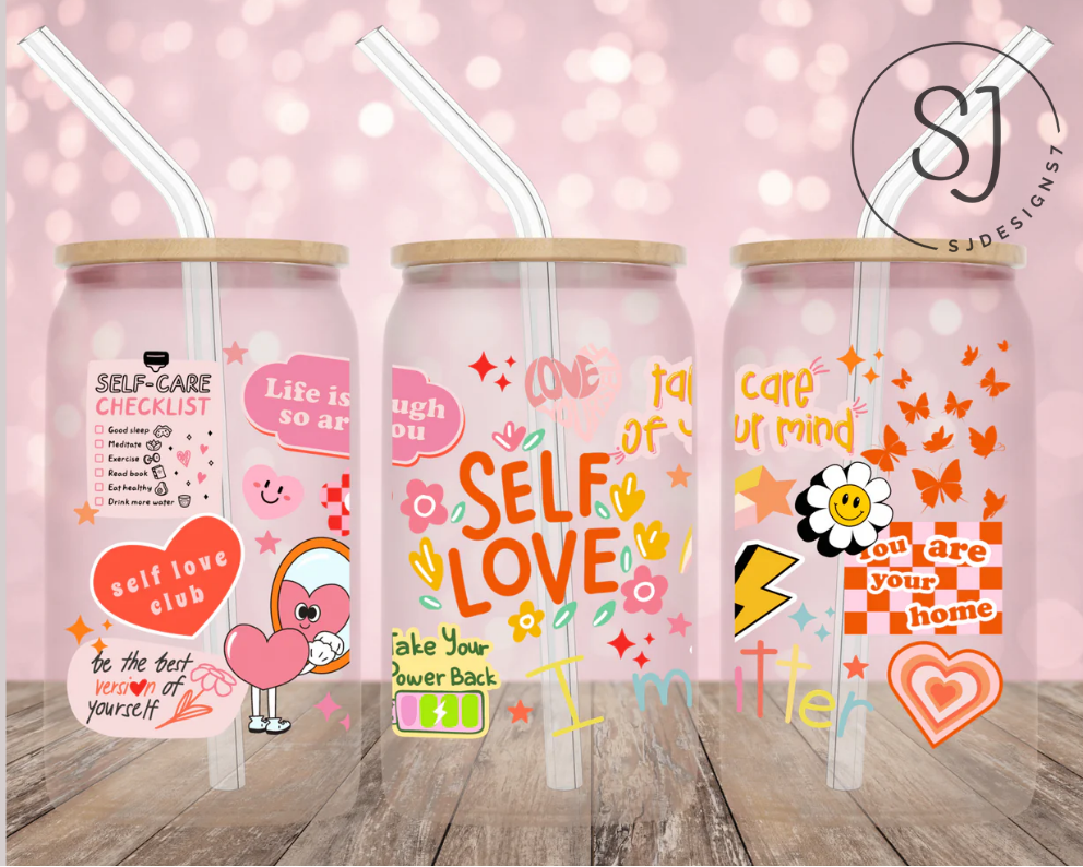 Self Love Club Acrylic Libbey cup 16 oz.